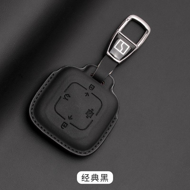 Car Key Case Key Fob Cover Nappa Leather For Zeekr X 001 007 009 7X Mix Car Smart Remote Keychain Protector Shell Accessories