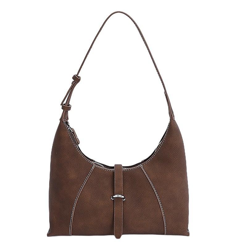 

French Simple Temperament Commuting Armpit Bag Women With High-end Hand-carried Dumpling Retro Texture Cross-body