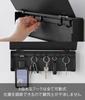 Yamazaki Tower Magnetic Key W33 x x Key Floating Easy 10343 Hook, Long, Black, D5.5 H11cm, Storage, Storage, Installation, Entryway,