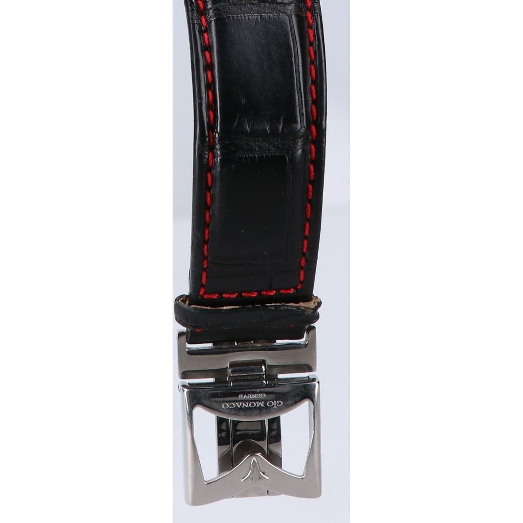 GIO MONACO  101TH One-O-One 500-piece Limited Edition Mechanical Automatic Watches Silver / Red / NavyUsed