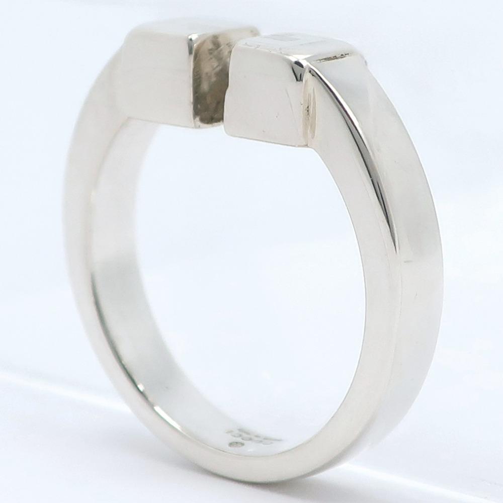 GUCCI Square G Ring Fork Ring vintage Silver925 #6.2(US Size) 6.5g Women Used