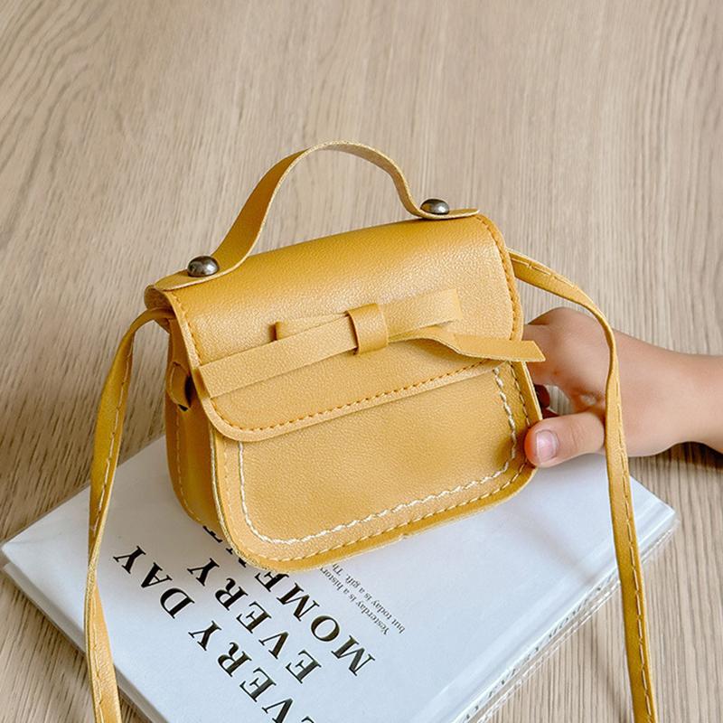 Fashion Small Purse Hand Bag For Little Girls Toddler Kids Cute Bow Messenger Bag Crossbody Bag Coin Wallet Single Shoulder Bag