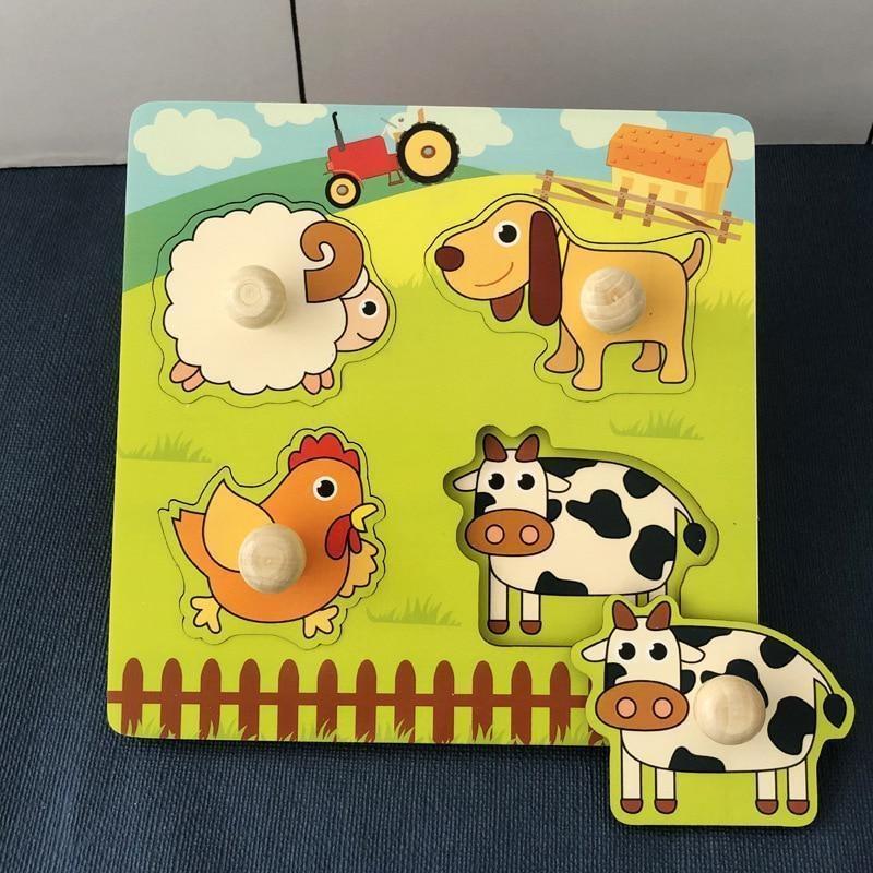 Puzzles Montessori Toys Baby Puzzles Wooden Puzzles for Children Baby Games Montessori Educational Toys Baby Toys for Kids 1 2 3 Years
