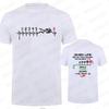 1N23456 Motorcycle Gear Biker Heartbeat Graphic Print T Shirt Men T-Shirts Summer Men's T Shirt Clothing Oversized Men Tshirt