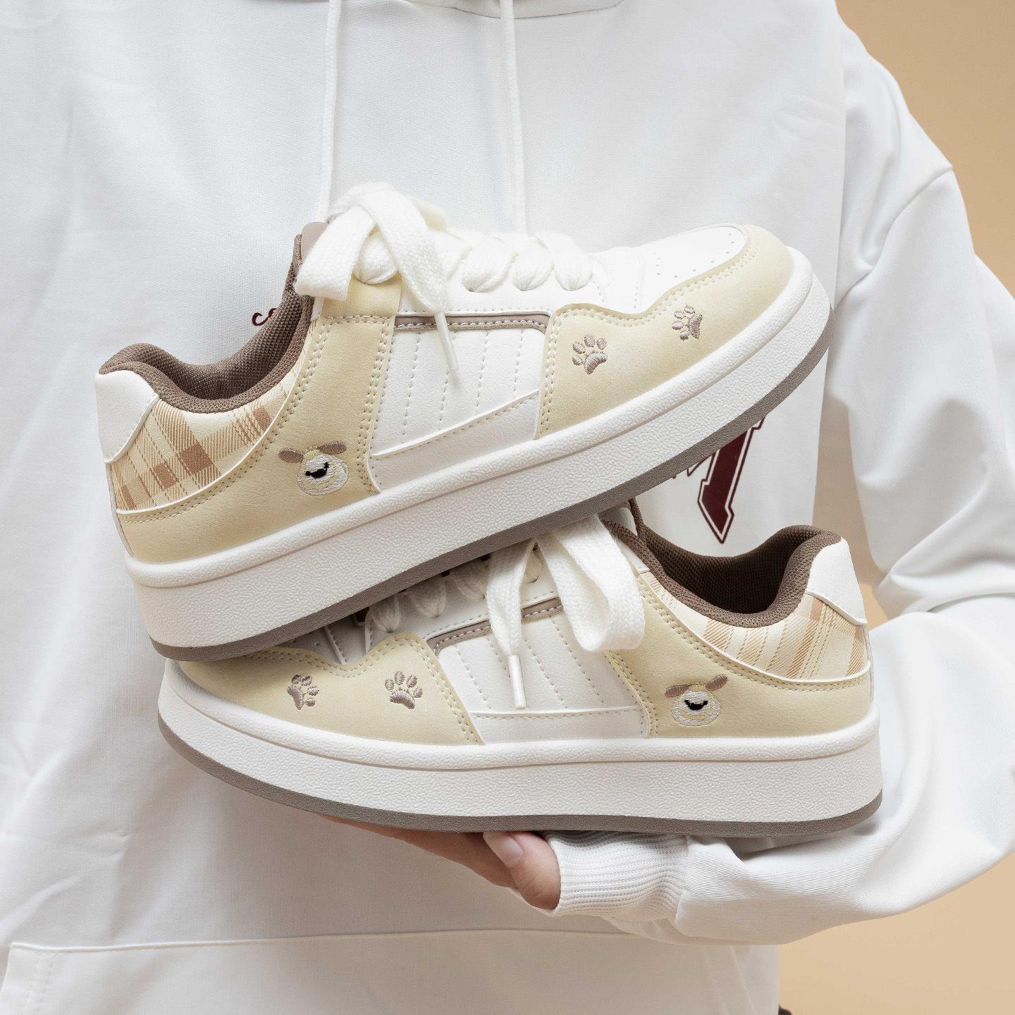 

Anti-slip Women s New Style Breathable All-Purpose Casual Sneakers Platform Shoes 40 коричневий/жовтий