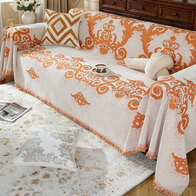 

Подушка для дивана из синели, современная простая подушка для дивана с защитой от царапин, универсальное нескользящее высококачественное полотенце для спинки дивана Four Seasons 180*130cm