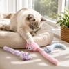 Long Tail Plush Cats Teaser Toy for Pet Cats, 3Pcs Cats Mouse Indoor Play Toy for Chasing, Swatting, Daily Interaction Fun, Home Enrichment