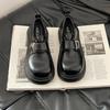 Fashion platform heightening loafers women's 2025 summer new casual British style small leather shoes single shoes Mary Jane shoes