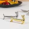1Pcs Zinc Alloy Chopsticks Rack Cat Design Fork Storage Holder  Art Craft Table Decoration