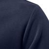 Men Autumn Winter Pullover Sweatshirt Lapel Buttons Half Placket Patchwork Color Elastic