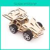 Stem Educational Diy Wooden 4wd Racing Car Science Experiment Toy For Kids Handmade Assembly