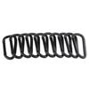 New Equipment Safety Alloy Carabiner Black Climbing Button Camping Hiking Hook Buckle Keychain