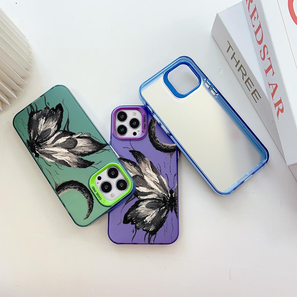 Malovaný vzor barevný stříbrný oboustranný pevný kryt odolný proti pádu proti pádu pro Xiaomi Redmi Poco