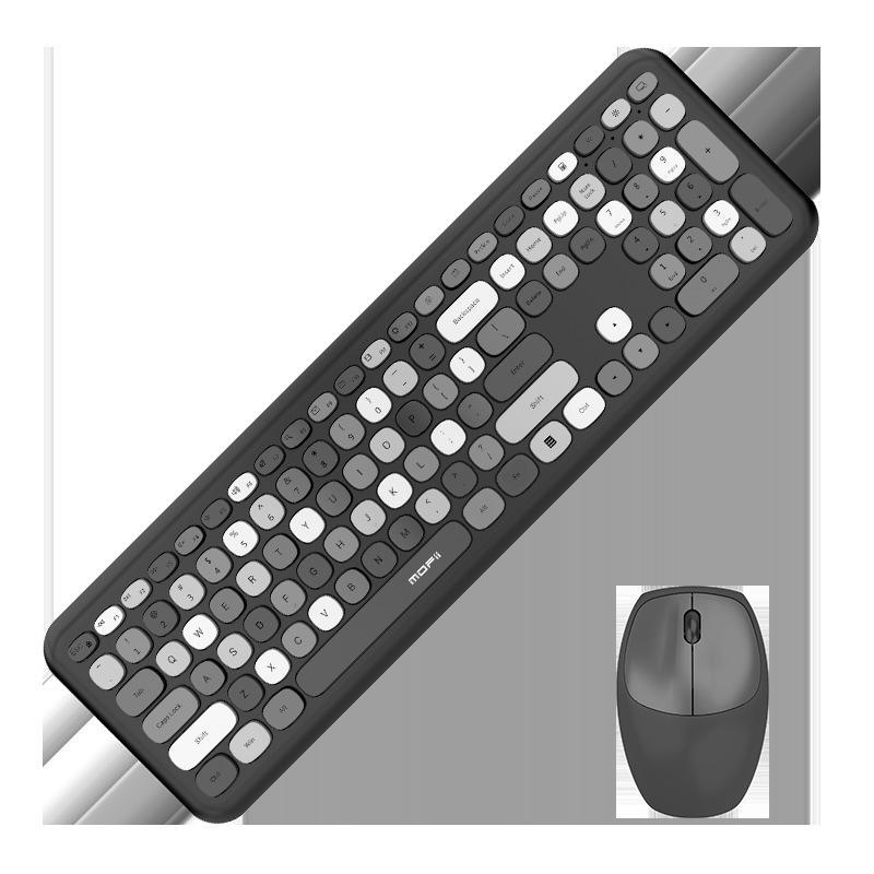 

MOFII Sky Hand Pink Multi-Color 2.4G Беспроводная клавиатура и мышь для офиса keyboard and mouse set белый/серый