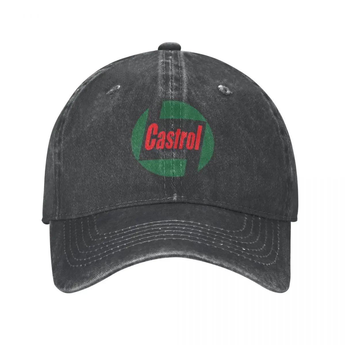 

Кепка бейсболка Castrol Men Ретро Логотип Олива Газ Авто Мотоспорт Потертий Денім Прані Кепки Капелюх Для вулиці Регульована Кепка Snapback Adjustable& 8Y
