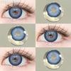 FUNSACHY 1 pár přírodně hnědých kontaktních čoček pro oči velké černé oči čočky korejská krása šedé zornice módní barevné oční kontakty