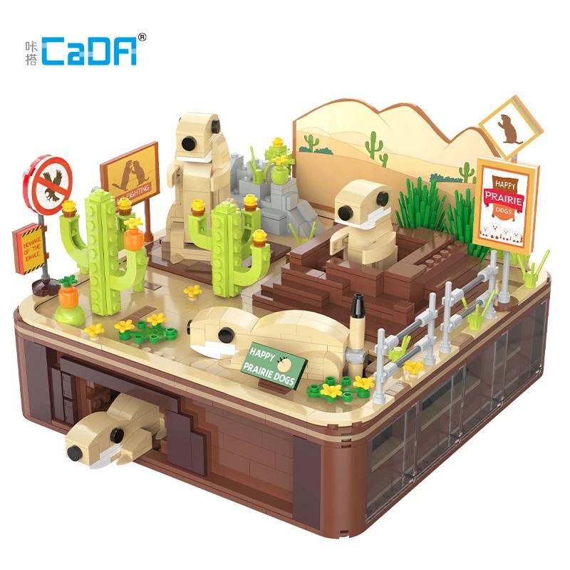 

Cada 1148PCS Desert City Groundhog Building Blocks Whack a Mole Friends Mechanical Drive Education Bricks Toys Children Gifts