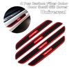 Black Rubber Carbon Car Door Scuff Sill Cover Plate Panel Step Protector Sticker
