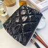 Waterproof Women Makeup Bag Travel Cosmetic Toiletry Storage Pouch Elegant Square Zipper Makeup Bag Case