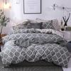 Geometric Duvet Cover Set Reversible Comforter Cover Modern Soft Elegant Gray And White Abstract Geometric Bedding Set Twin King