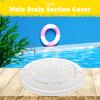 Replacement Cover Main Drain Swimming Pool Accessary with Screws White