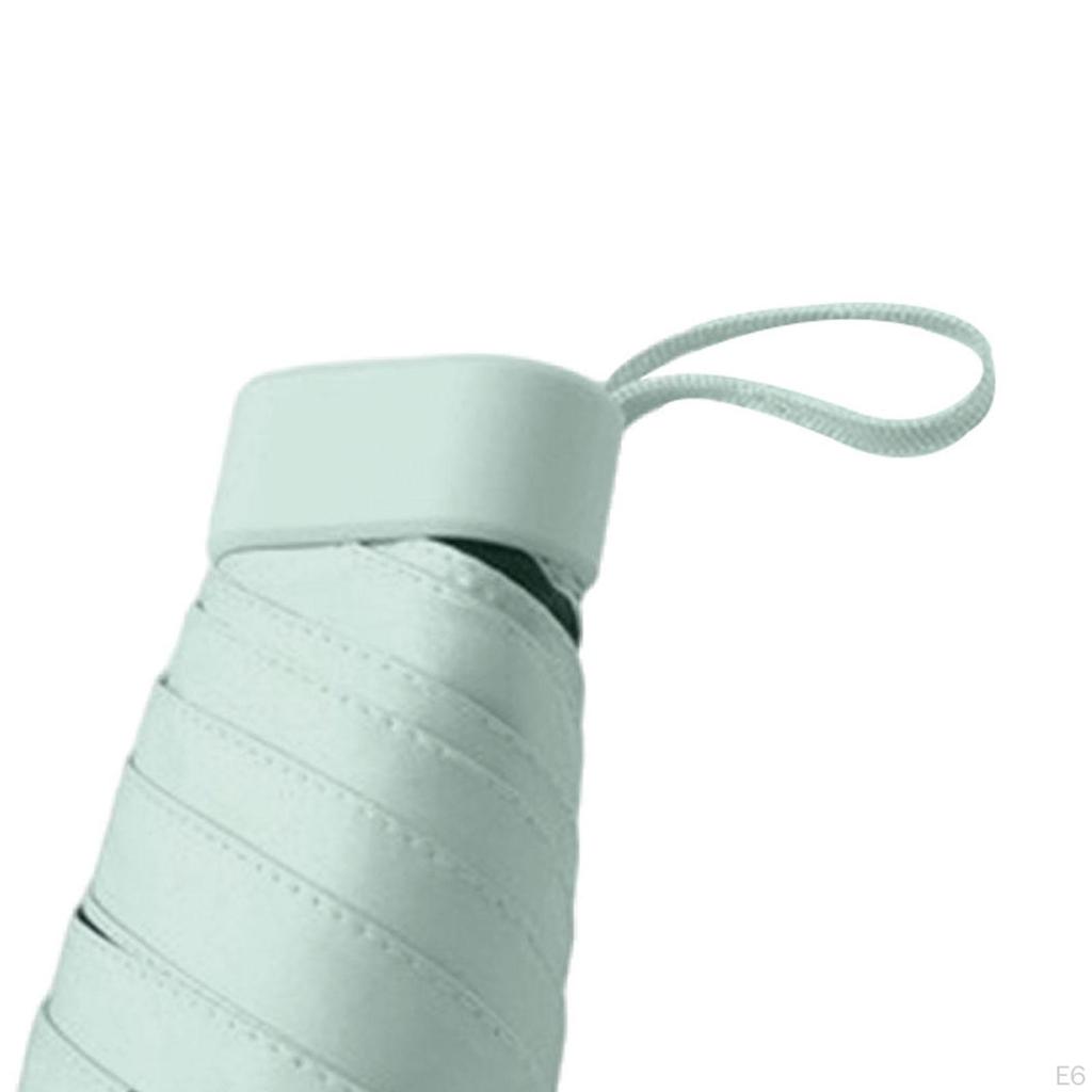 Compact 6-rib Folding Umbrella, Water Resistant, Ideal for Travel And Outdoor Use