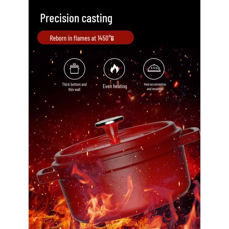 Kambach 22cm Vibrant Enamel Cast Iron Stockpot