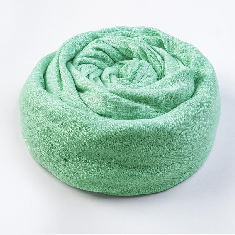 Women's Summer Sun Protection Scarf: Cotton & Linen, Japanese & Korean Style, Medium-Long, Lightweight Shawl