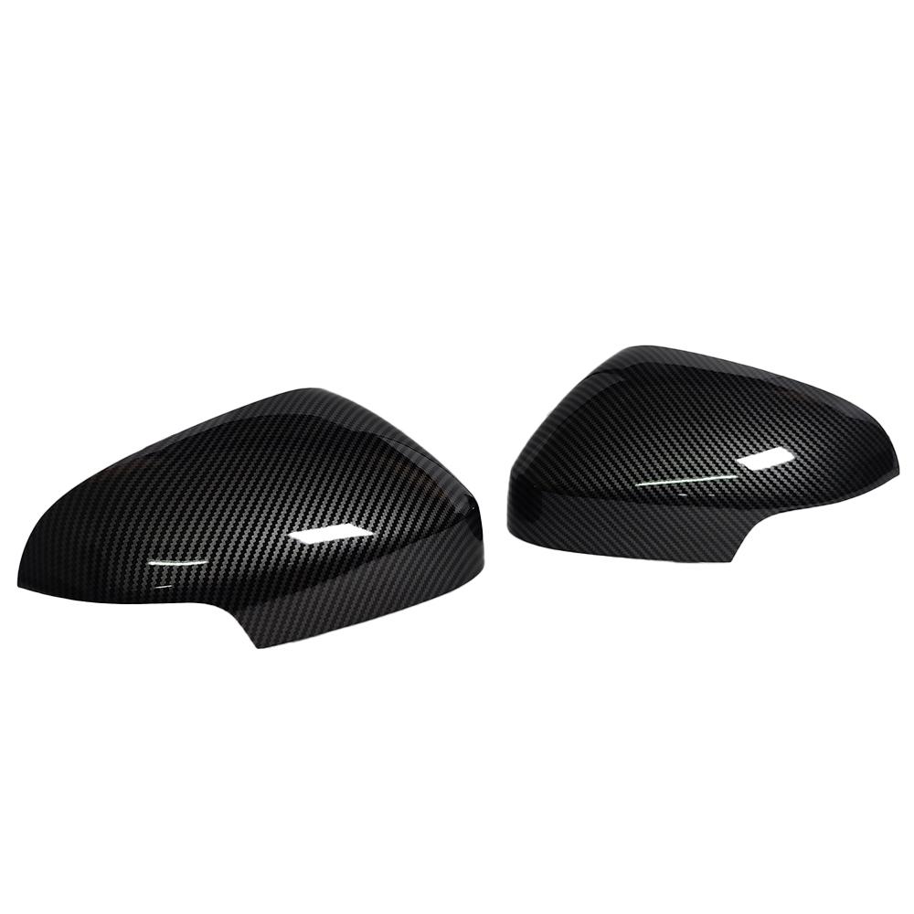 Car Side Replacement Rearview Mirror Cover For Volvo S40 S80 S80L C30 C70 V70 2009-2012 39850553 39850533 Mirror Caps Trims Carbon Fiber Look