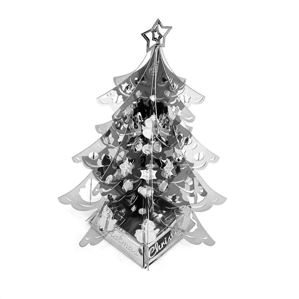 3D Christmas Tree Challenge: DIY Metal Puzzle for Cars & Motorcycles