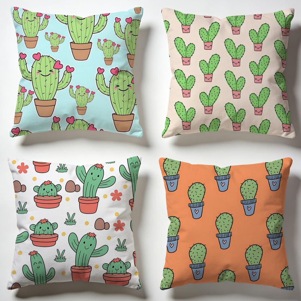 Spiky Cactus Cushion Cover Soft Pillow Cases for Home Bedroom Living Room Sofa