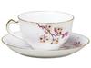 Okura Pottery Art, Cherry Blossom Series, 4th "Celebration Cherry Blossom" Cup & Saucer, Coffee/Tea, Approx. 235cc, Made In Japan, 1C/A682-4