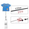 Cute Ambulance Retractable Nurse Badge Reel Clip Cartoon Medicine Doctor Students IC ID Card Badge Holder