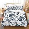 Galaxy Universe Gaming Comforter Cover Twin Size ,Gamer Duvet Cover Sets For Boys Used To Gamer Room Decor,Teens Video Equipment