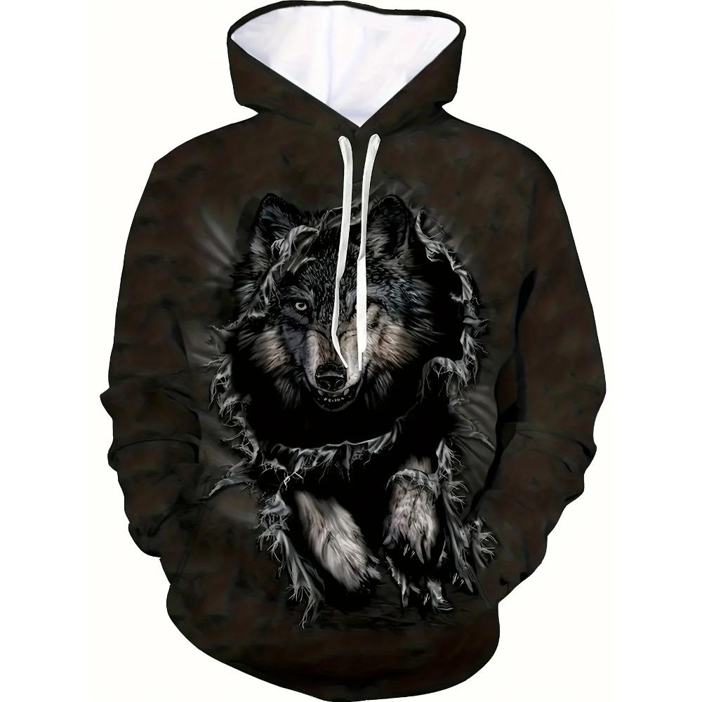 

Винтажное мужское худи Tiger с 3D-принтом, модные топы с графикой животных, мужские футболки оверсайз в стиле стритвир с длинным рукавом 5XL