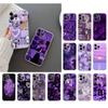 Phone Case Carcasa Funda For iPhone 17 Pro Max Air 16 15 14 13 Pro Max 15 16 Pro 15Plus Purple Aesthtic Case