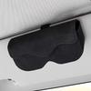 Suede Leather Car Eyeglass Case Automatic Closing Non-slip Auto Sun Visor Glasses Holder Magnetic Multi-functional Eyewear Clips