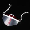 10Pcs Creative Shapes Clear Plastic Catering Mask Hotel Beauty Chef Waiter Protective Mask Reusable Visible Splash Proof Mask