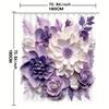 Elegant Purple Floral Shower Curtain: Embrace the Luxurious Design, Soft Fabric, and Romantic Vibes for Your Dreamy Bathroom
