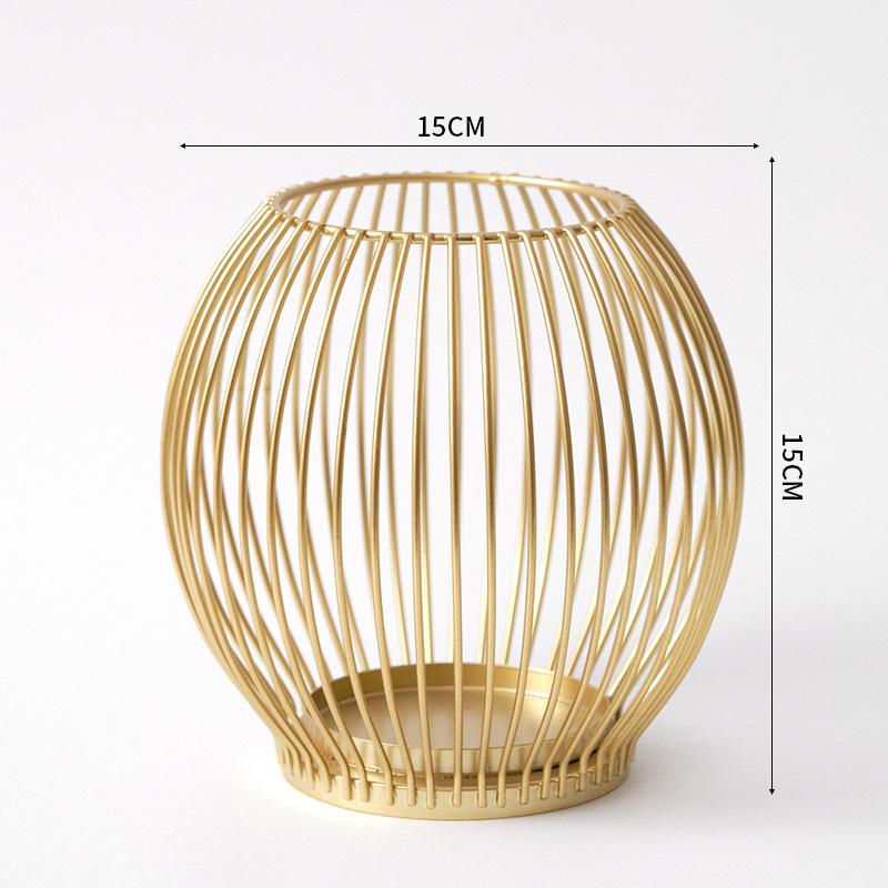 Household  Ironwork Handicrafts Living Room Candle Base Dining Table Decorative Candlestick
