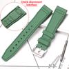 Rubber Silicone Watch Strap for IWC Pilot's Band Quick Release Bracelet Fluororubber Watchband