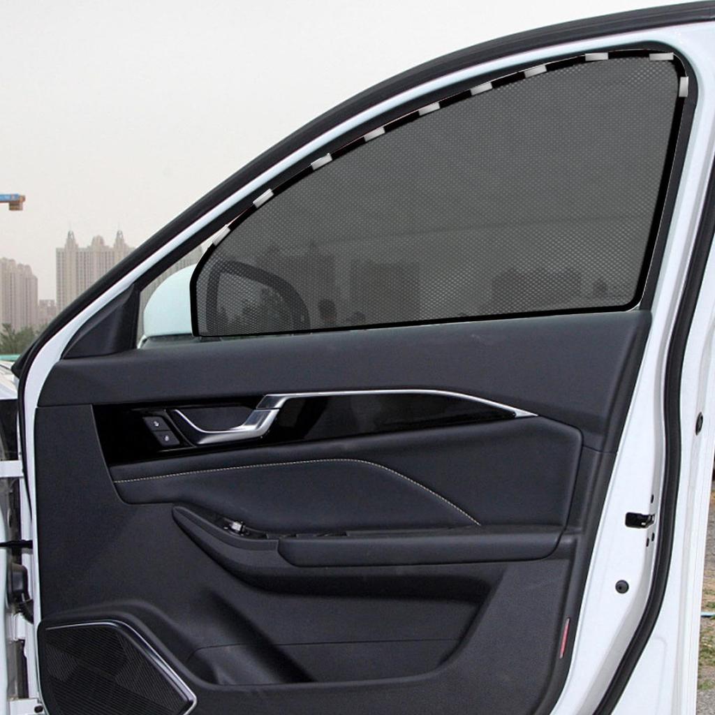 Vuggdt Car Window Shade - Auto Window Sun Cover - Magnetic Mesh Sun Shade