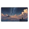 MTG Star Castle TCG Game Mat for Card Games, Board Games, and Trading Card Games, Desk Mat Pad with Hand-Drawn Art, Stitched Edges, and Rubber Base (3