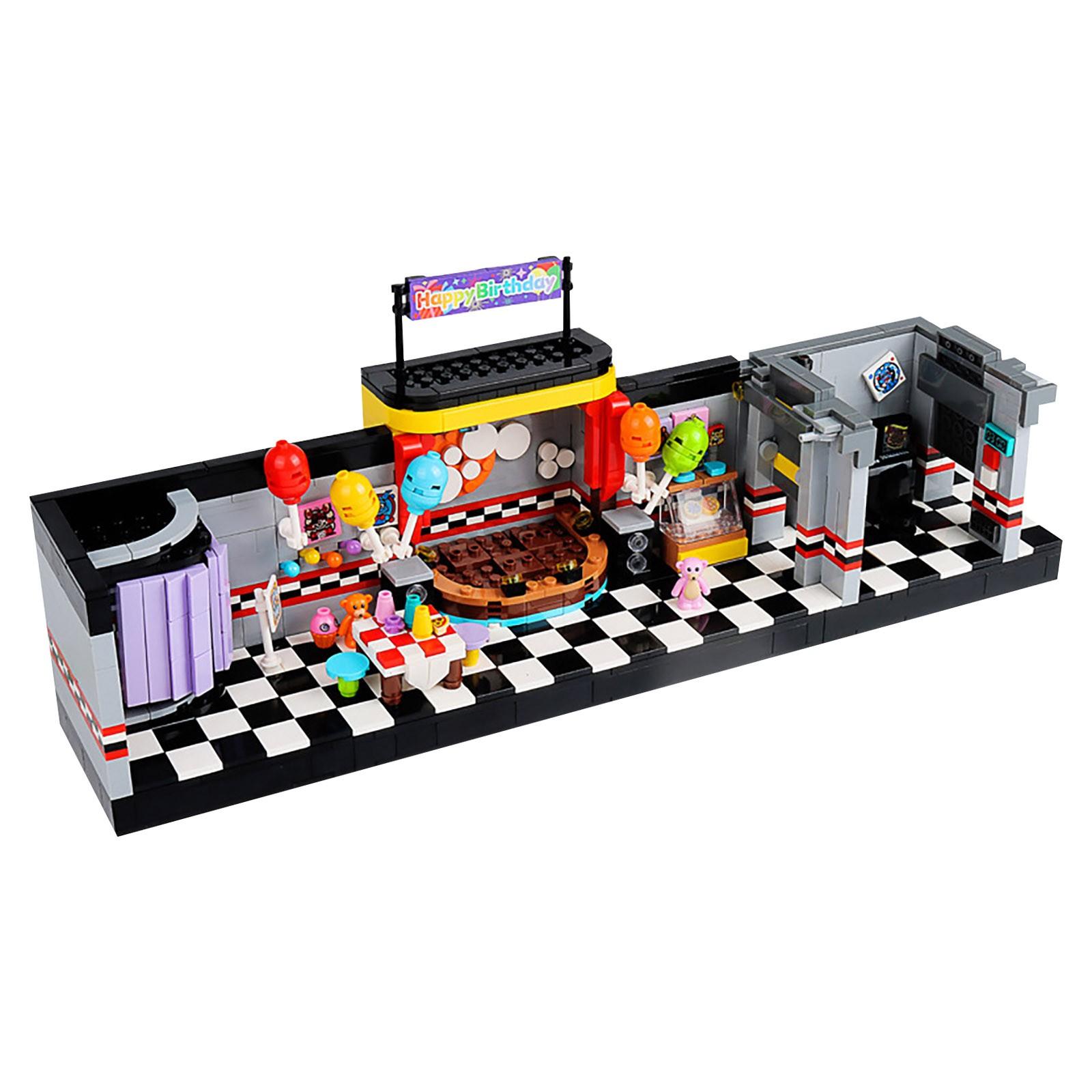 

Совместимый с небольшим зданием, игрушками-головоломками сцены рисунка медведя