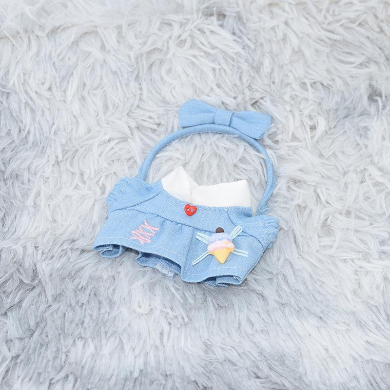 10CM Cotton Doll Starfish and Normal Body Skirt - Universal Cute Dress-Up Clothes for Chubby Dolls