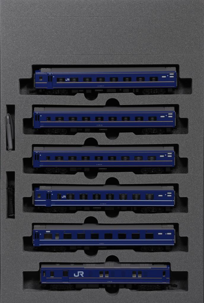 KATO N Gauge 24 Series Sleeper Limited Express Basic Set Railway Model Passenger Car "Nihonkai" 6-Car 10-881