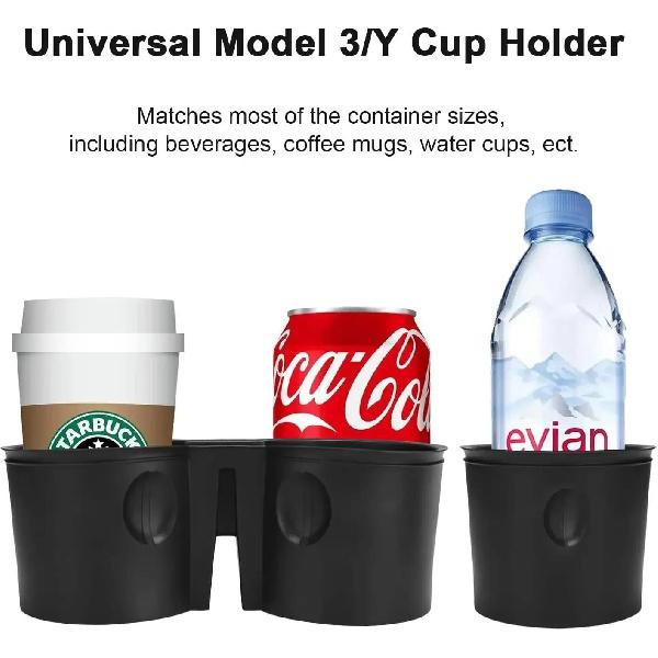 For 2021-2023 Tesla Console Cup Holder Insert-Upgrade Tesla Model 3/Y Accessories Anti-Slip Silicone Center Consoles Cup Holder Cup Holders 5