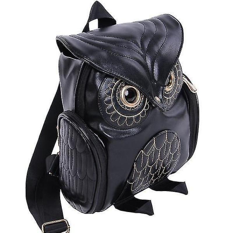 For Cute Owl Backpack Women Cartoon School Bags For Teenagers Girls High quality leather WS18326