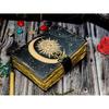 Sun Moon Vintage book for Men Women 200 Handmade pepar with Loc for Traveling Sketchbook poetry Notebook Birthday gifts For him pegan book