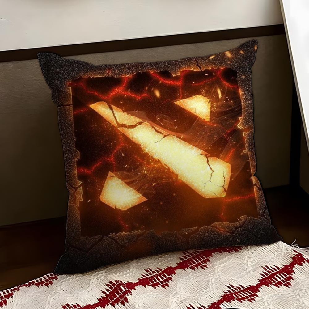 Game Cool DDota 2 Cushion Cover Reversible Soft Durable Pillow Cover Home  Car MultiScene Use for Daily Comfort